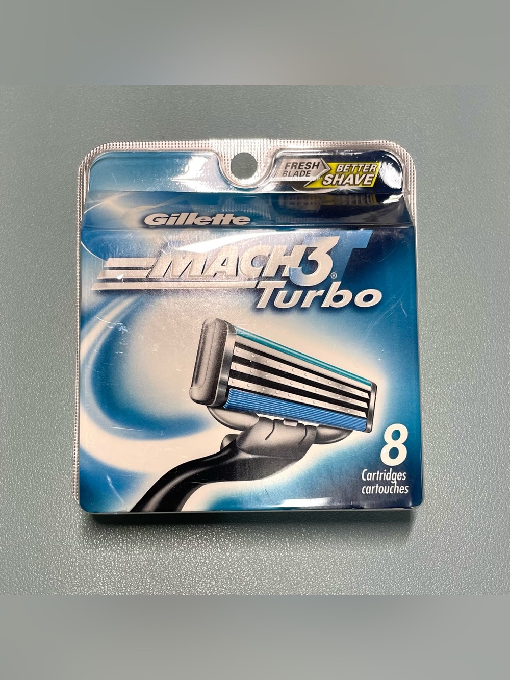 Gillette Mach3 Turbo Razor Blade Refills SEALED - 8 Cartridges